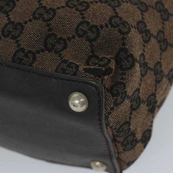 GUCCI GG Canvas Tote Bag Brown 285585 Auth bs9255 - Picture 16 of 16